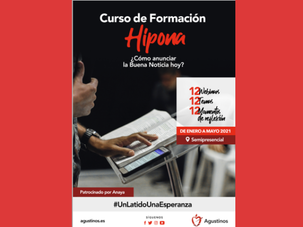 “¿Cómo anunciar la Buena Noticia hoy?” es el título del Curso de formación “Hipona” que comenzará el próximo mes de enero.