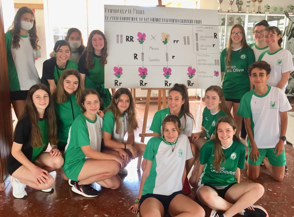 Los alumnos del colegio Los Olivos de Málaga aprenden sobre la figura del genetista y religioso agustino, Gregor Mendel.